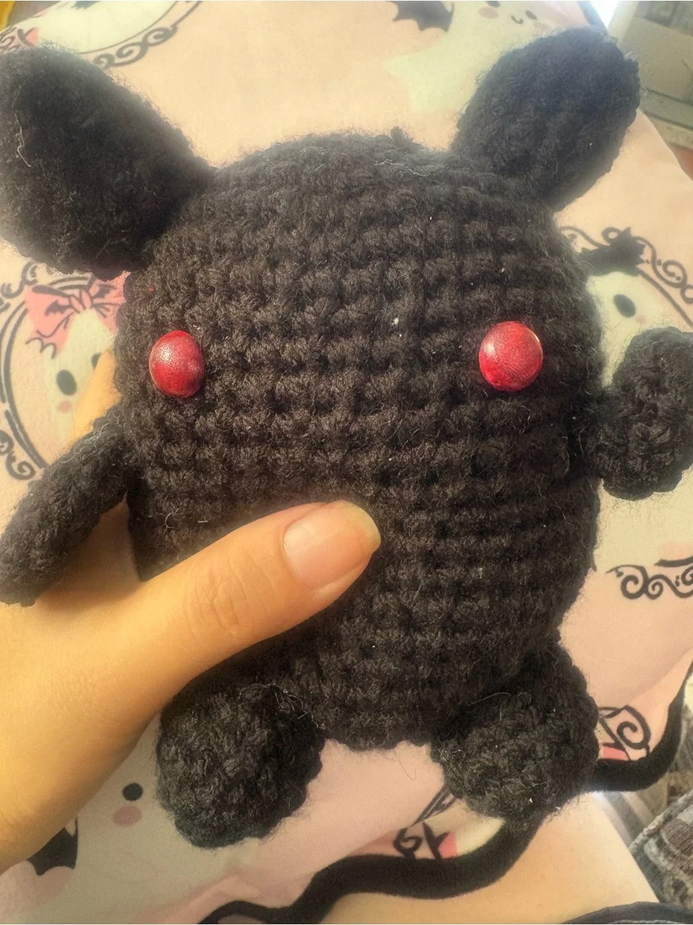 Handmade Crochet Mothman